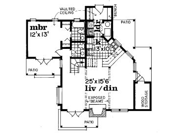 1st Floor Plan, 032H-0024