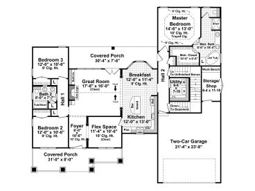 1st Floor Plan, 001H-0139