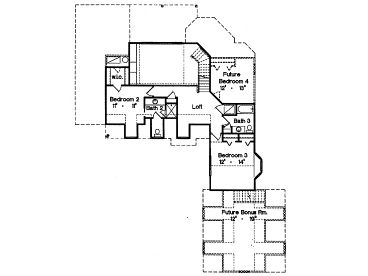 2nd Floor Plan, 043H-0240