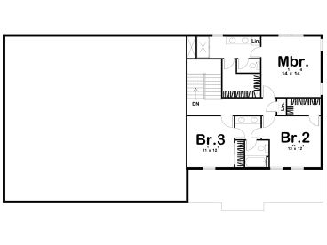 2nd Floor Plan, 050H-0384