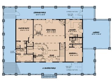 1st Floor Plan, 074H-0092