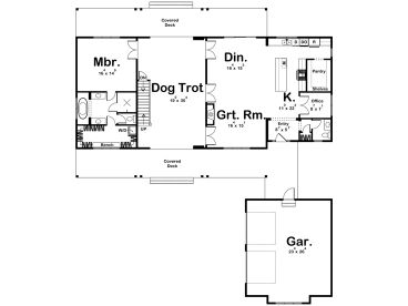 1st Floor Plan, 050H-0473