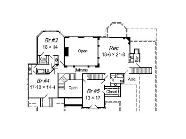 2nd Floor Plan, 061H-0149