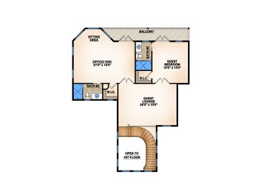 2nd Floor Plan, 070H-0003