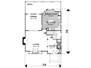 1st Floor Plan, 007H-0054