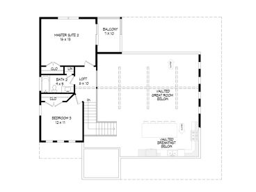 2nd Floor Plan, 062H-0211