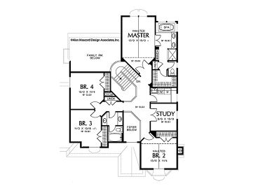 2nd Floor Plan, 034H-0015