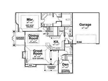 1st Floor Plan, 031M-0050
