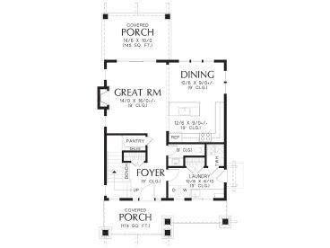 1st Floor Plan, 034H-0492