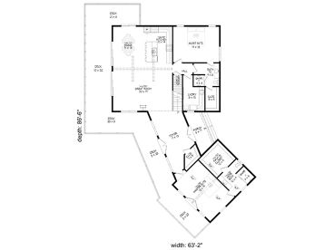 1st Floor Plan, 062H-0484