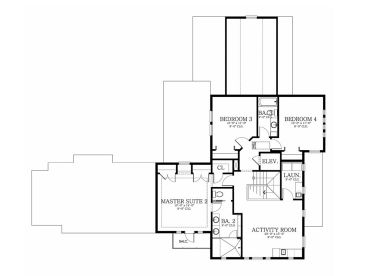 2nd Floor Plan, 064H-0043