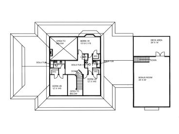 2nd Floor Plan, 012H-0221