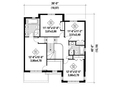 2nd Floor Plan, 072H-0144