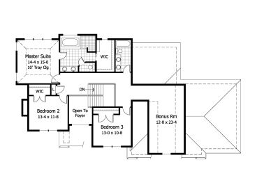 2nd Floor Plan, 023H-0107
