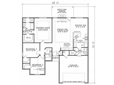 Floor Plan, 025H-0104
