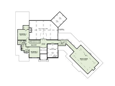 2nd Floor Plan, 025H-0291