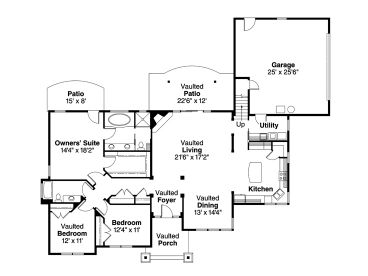 1st Floor Plan, 051H-0134