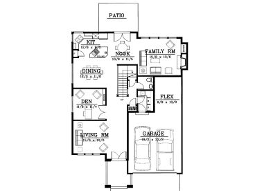1st Floor Plan, 026H-0033