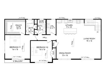 2nd Floor Plan, 062G-0460