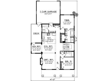 1st Floor Plan, 020H-0441