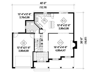 1st Floor Plan, 072H-0116