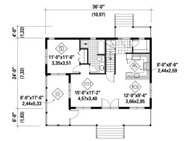 1st Floor Plan, 072H-0217