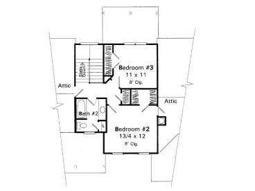 2nd Floor Plan, 030H-0023
