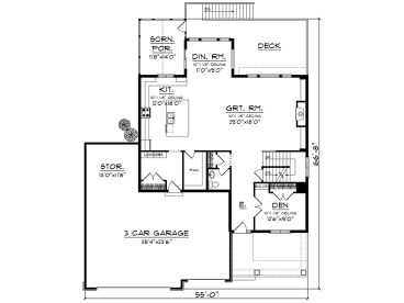 1st Floor Plan, 020H-0513