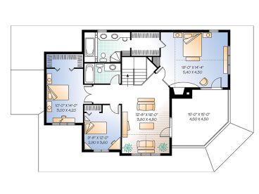 2nd Floor Plan, 027H-0048