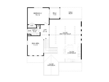 2nd Floor Plan, 062H-0070