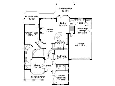 1st Floor Plan, 051H-0078