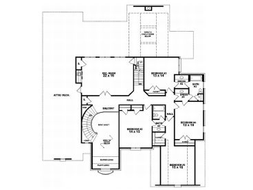 2nd Floor Plan, 006H-0134