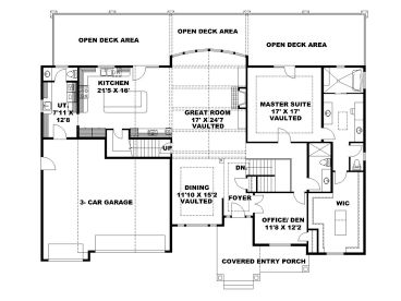 1st Floor Plan, 012H-0244
