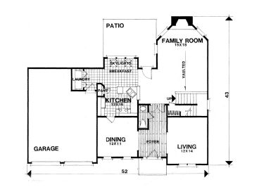 1st Floor Plan, 007H-0063