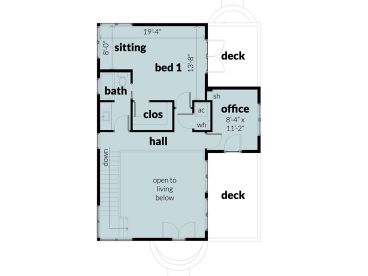 2nd Floor Plan, 052H-0056
