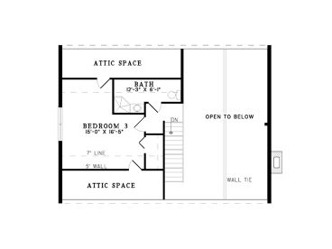 2nd Floor Plan, 025L-0001