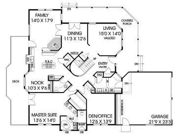 1st Floor Plan, 013H-0040