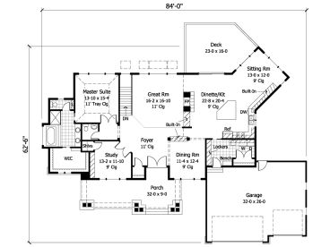 1st Floor Plan, 023H-0141