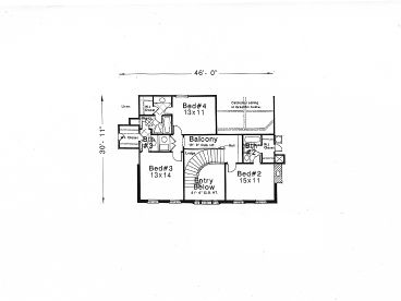 2nd Floor Plan, 002H-0063