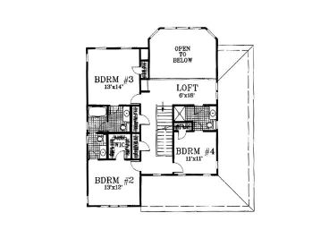 2nd Floor Plan, 041H-0025