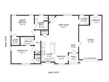 Floor Plan, 062H-0111