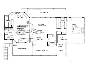 1st Floor Plan, 012H-0176