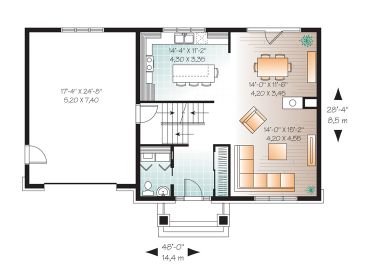 1st Floor Plan, 027H-0306