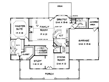 1st Floor Plan, 019H-0099