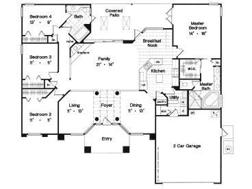 Floor Plan, 043H-0090