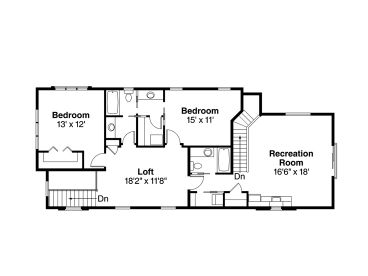 2nd Floor Plan, 051H-0335