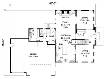 1st Floor Plan, 023H-0108