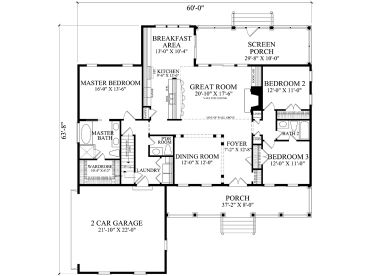 1st Floor Plan, 063H-0226