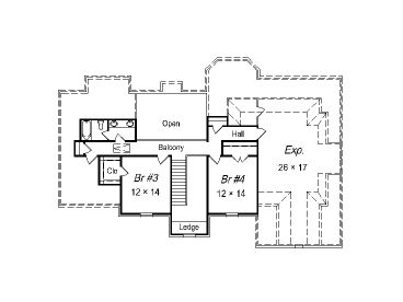 2nd Floor Plan, 061H-0098