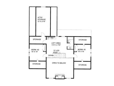 2nd Floor Plan, 012H-0202